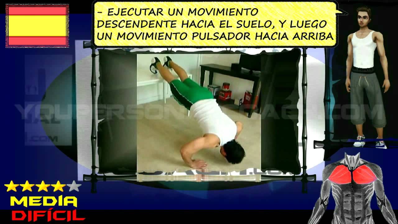 FLEXIONES INVERSAS - MUSCULACIÓN EN CASA - PECTORALES video to gif