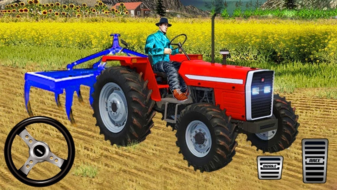 Heavy Tractor Trolley Cargo Simulator 3D - Farming Tractor Driver 2025 | 