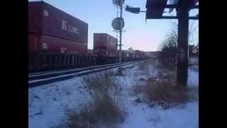 cp container train  with a cefx locomotive