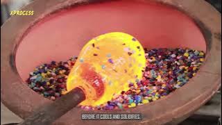 How are MARBLES Made from Glass | Amazing Process of Making Millions of Marbles