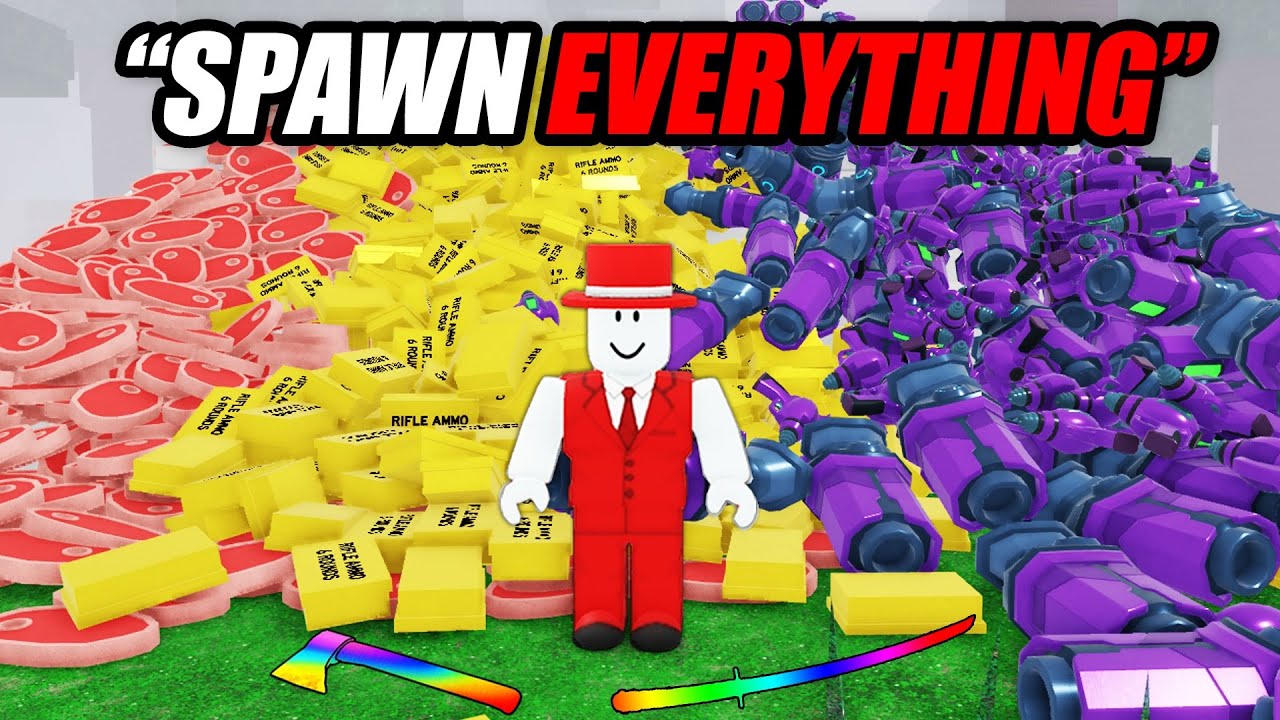 Using ADMIN to Spawn EVERYTHING in 99 Nights in the Forest!