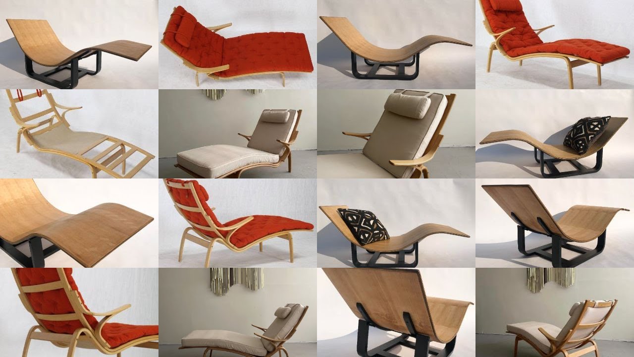 Designer beautiful stylish modern curved wood lounge chairs Alvar Aalto YouTube