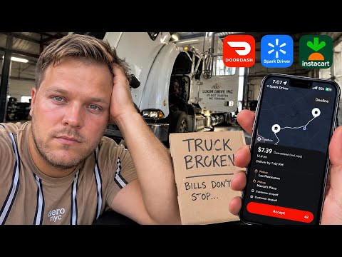 My Semi Broke Down… So I Tried DoorDash, Spark & Instacart. It Was BAD
