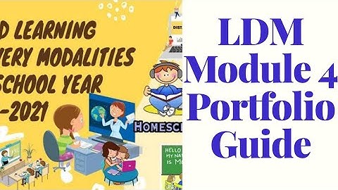 LDM Module 4  Portfolio Guide