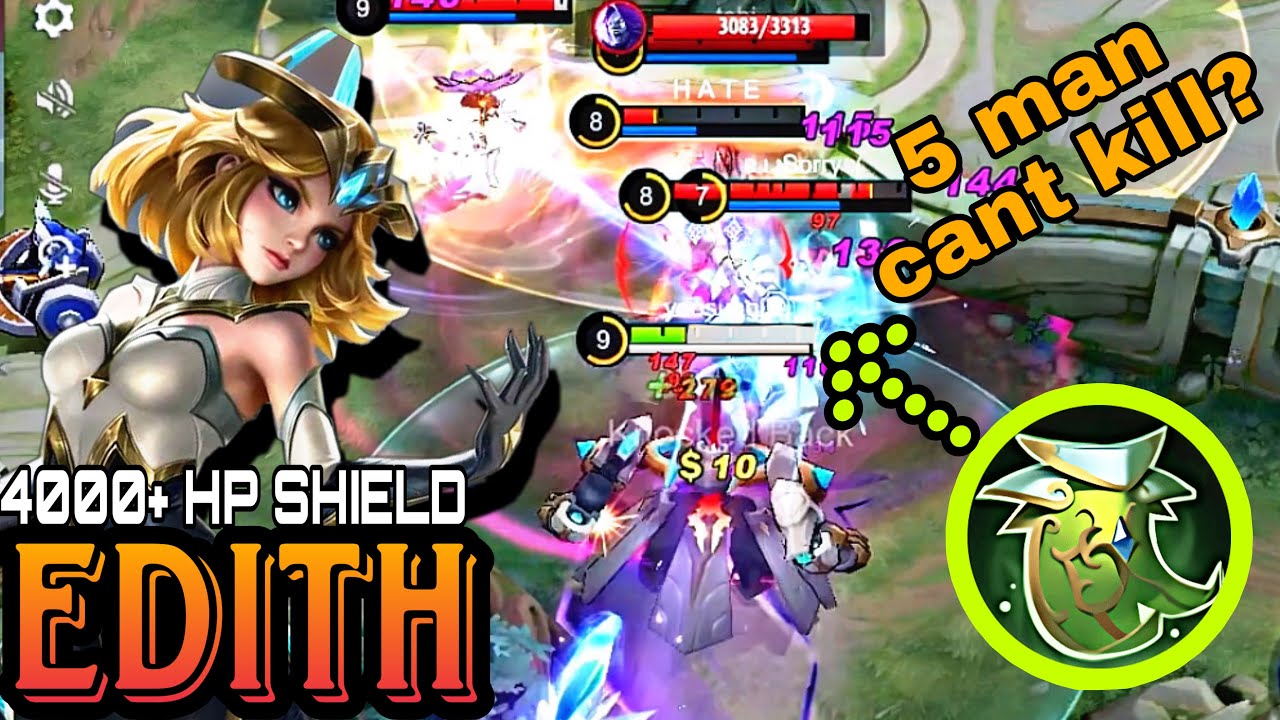 UNBELIEVEABLE SHIELD!! 5 MAN CANT HANDLE THIS TANK!! EDITH BEST BUILD ...