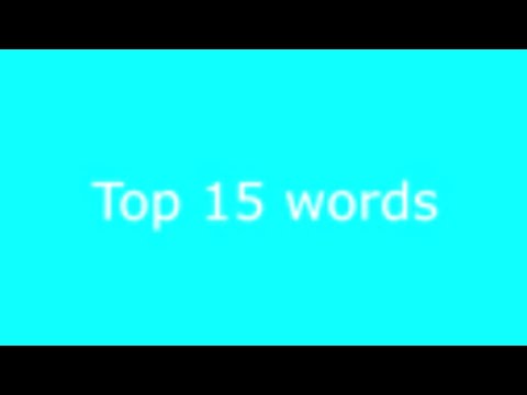 Top 15 Words Top 15 Words