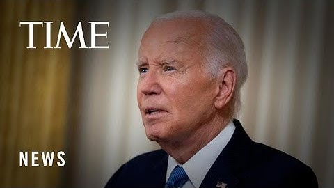 Joe Biden Addresses the Nation From the Oval Office After Ending His 2024 Bid for Re-Election