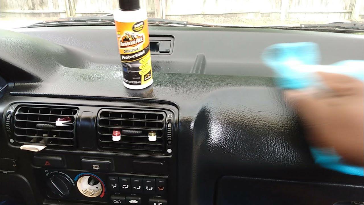armor all new improved protectant test review on interior dashboard