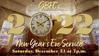 Shaken But Won't Quit - New Year's Eve 2022 - GBFC's  Live Stream Service 12.31.2022