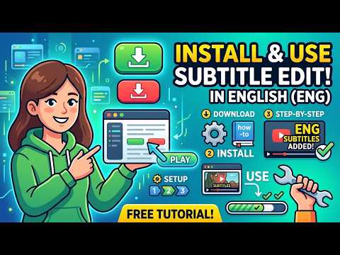 Create Video Subtitles in Minutes! Subtitle Edit Complete Guide