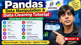 Pandas Data Manipulation & Data Cleaning Tutorial | Python Pandas for Data Analytics