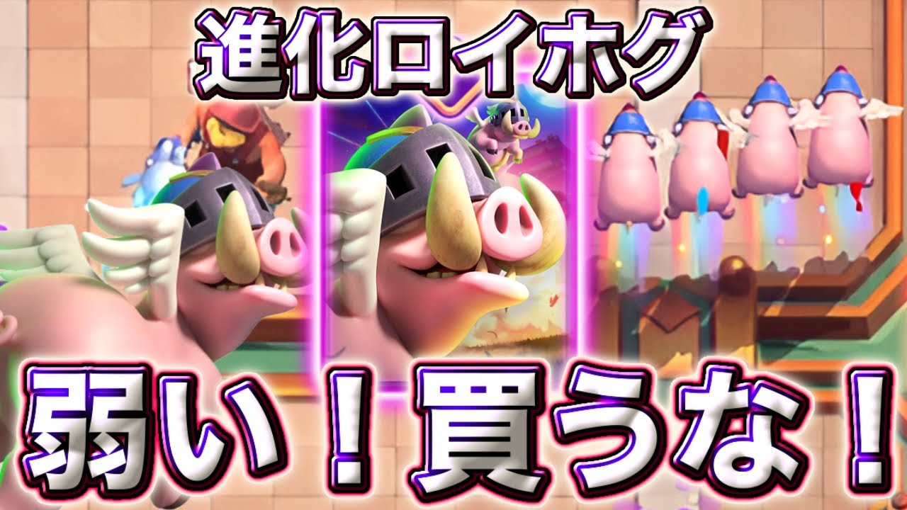 【クラロワ】新進化の進化ロイホグが弱すぎる🥺