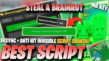 Steal A Brainrot Script *NO KEY* - NEW UPDATE LEMON HUB! INVISIBLE, ANTI-HIT, DESYNC, & MORE