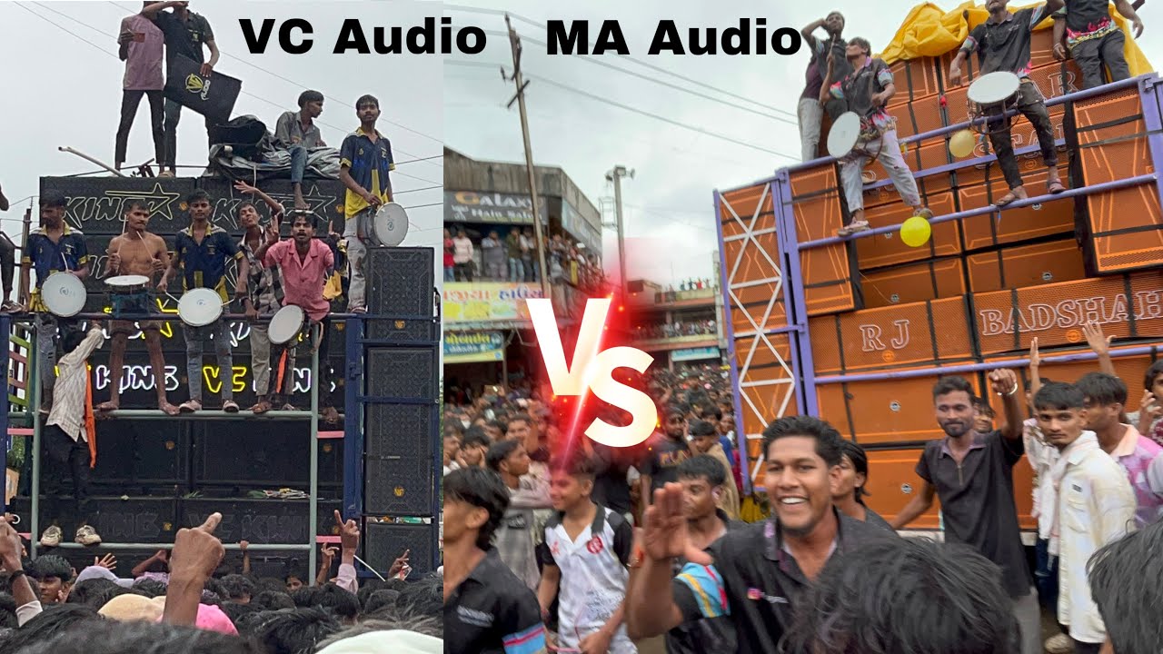 King star VC Audio vs 1 RJ Star MA Audio 2 3M star RV Audio At Dediapada Ganpati Vidarjan