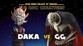 5v5 - Daka vs Grievous | SWGOH GAC NS vs GG Counter