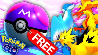 *FREE MASTER BALL FOR ALL & TASKS* in Pokemon GO