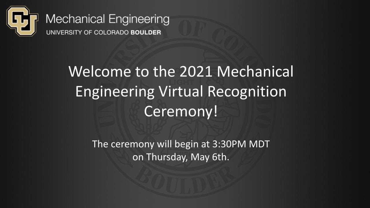 2021 Mechanical Engineering Graduation - YouTube