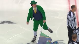 Leprechaun takes a spill at 2019 Winter Classic