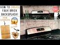 Faux Brick Backsplash DIY | Rental Kitchen Upgrade DIY | How To German Smear | Ashleigh Lauren Faux Brick Backsplash DIY | Rental Kitchen Upgrade DIY | How To German Smear | Ashleigh Lauren
