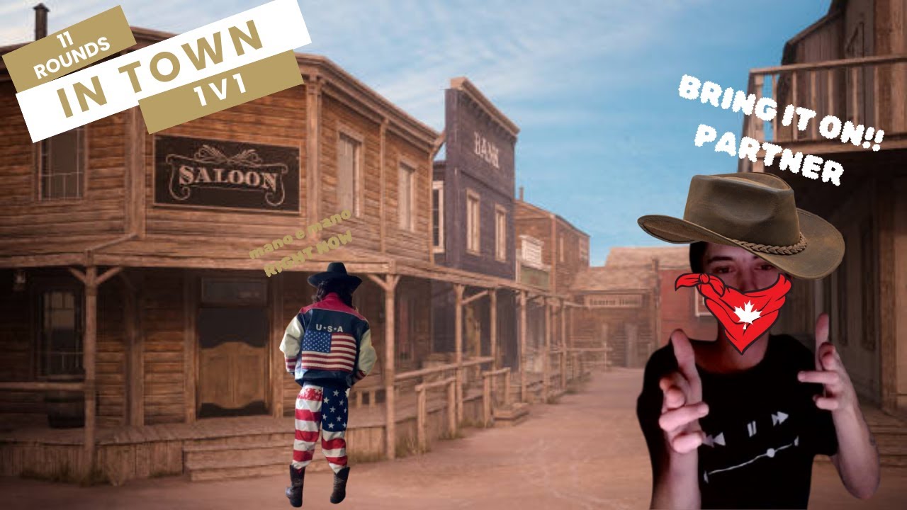 1v1 GUNFIGHT AT HIGH NOON IN TOWN SQUARE!