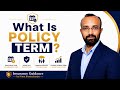 What Is Policy Term? | Insurance Basics | Niton Bhattacharjee 