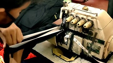 Long pant elastic join by overlock Machine #viralvideo #dk-22