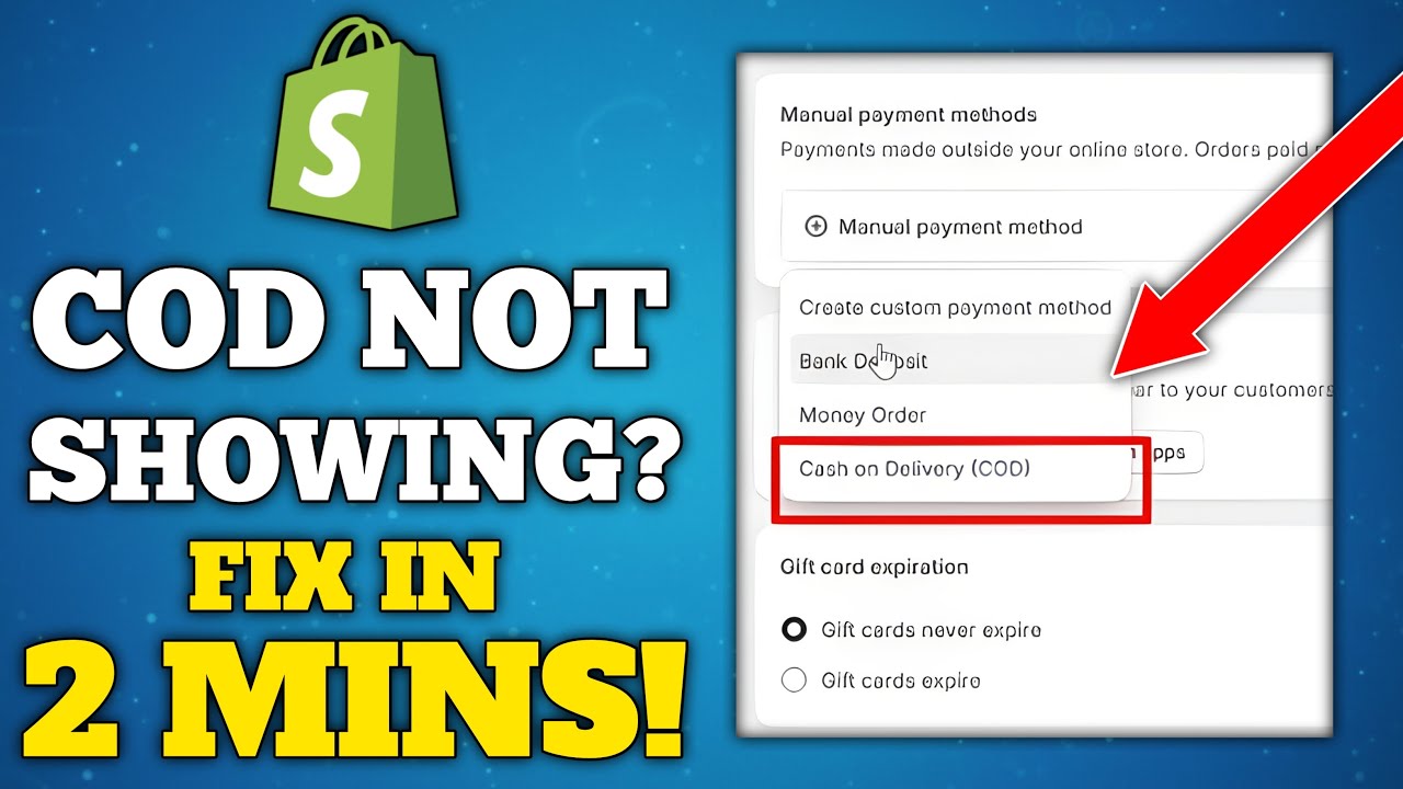 How to Activate Cash on Delivery in Shopify Store | Shopify Cash on Delivery (COD)