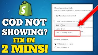 How to Activate Cash on Delivery in Shopify Store | Shopify Cash on Delivery (COD) screenshot 3