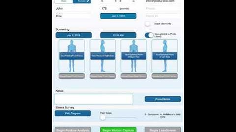 HowTo Begin Movement Screen on PostureScreen