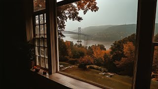 Relaxing Rainy Fall Evening In Hudson Valley NY Calm Rain Ambience For Reading Sleeping Etc