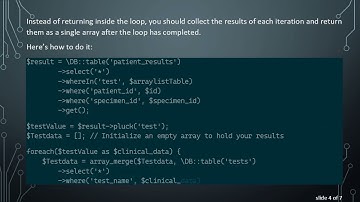 How to effectively retrieve multiple records from a database using FOREACH in Laravel