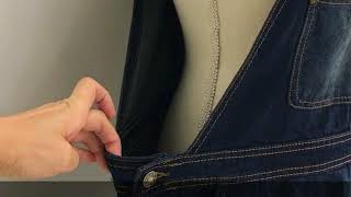 【GOLDJAPAN 大きいサイズ専門店】しっかりオンスのデニムサロペットワンピース 　LL-6L