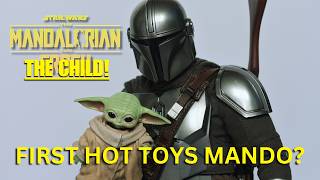 Star Wars Hot Toys Mandalorian and the Child Deluxe Unboxing and Review! Mandalorian and Grogu 1/6!
