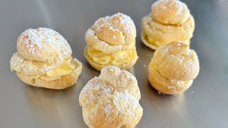 Creating HOME MADE cream puffs!
