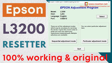 Epson L3200 Resetter | Original Epson Adjustment Program | Reset Waste Inkpad Counter|100% Working