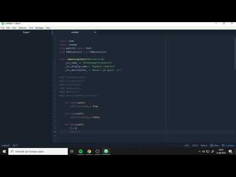 Python ile Windows Hizmeti Oluşturma ( How to Create a Windows Service in Python)