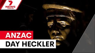 Anzac Day Heckler Fined After Guilty Plea  7news