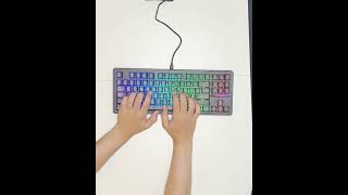 All Black Super Creamy Keyboard #gamingkeyboard #keyboard #mechanicalkeyboard #gaming #typing