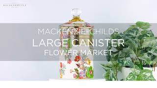 Mackenzie Childs Flower Market White Large Canister