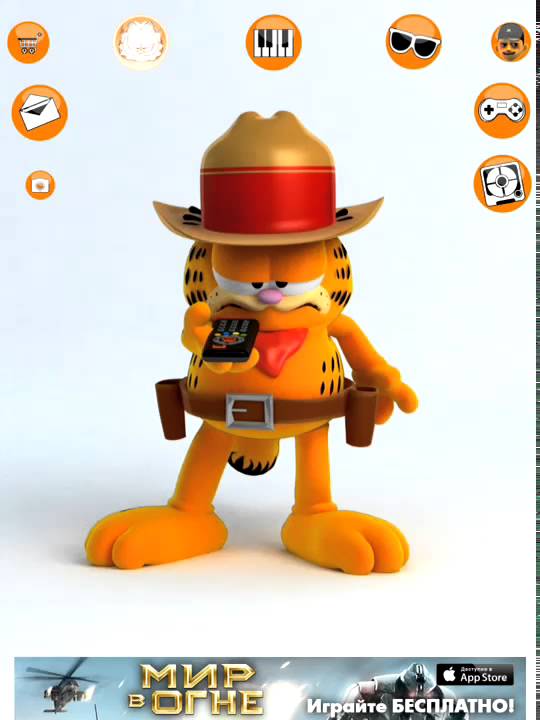 Говорящий кот Гарфилд! Talking Garfield HD! Серия 1! Игра для детей