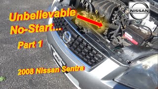 Parts Cannon of the SENTRA!  Part 1 (No Start, No 5V Ref?)