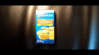 Making Starkist Ready-To-Eat Tuna Salad (Sweet & Spicy)