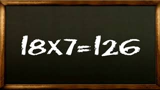 Easy To Learn Multiplication Table 18