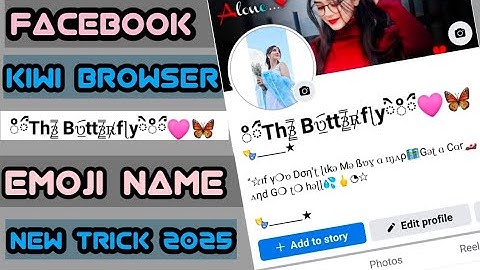HOW TO MAKE 🦋🩷 NEW EMOJI UNIQUE NAME FACEBOOK ||ACCOUNT NEW TRICK KIWI BROWSER ✅ FULL WORKING ✅ 2025