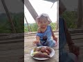 Eating Kamote