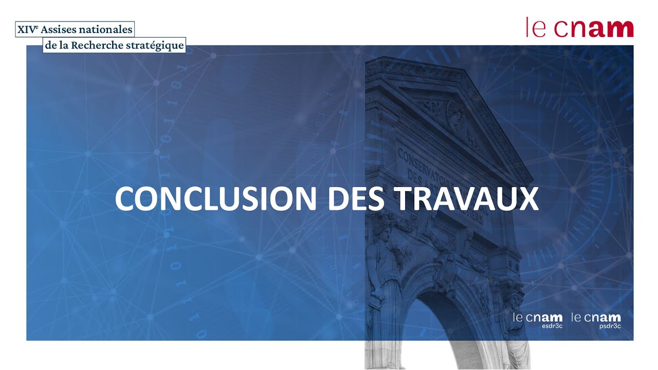 XRV - CNAM - Thromboses 2030 | 10 - Conclusion