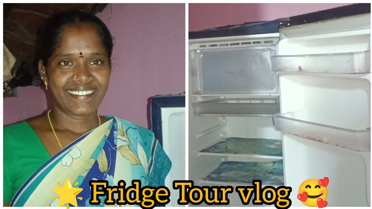 நிறைய பேர் கேட்ட எங்க வீட்டு fridge Tour பாக்கலாம் வாங்க🥰🥰|gramathu ponnu saranya