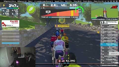 ZRL 2025-26 round 2 race 3 London Loop Reverse Scratch recon Leas-in + 1 Lap