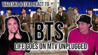 Waleska & Efra react to BTS Performs 'Life Goes On' | MTV Unplugged | REVIEW/ REACTION