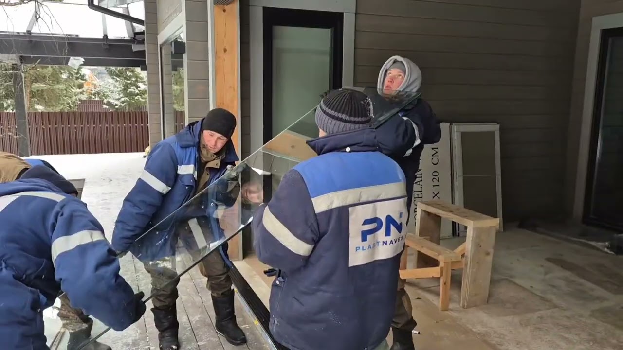 Безрамное остекление террасы 